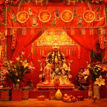 北帝靈籤神像
